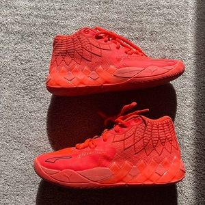 LAMELO Fiery Red Basketball Sneakers